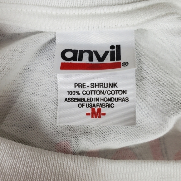 Vintage Drag Racing Ashley & John Force  Mustang Tshirt Medium White - Picture 3 of 13